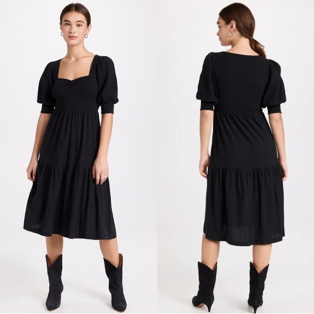 Nation ltd Sienna Puff Sleeve midi dress